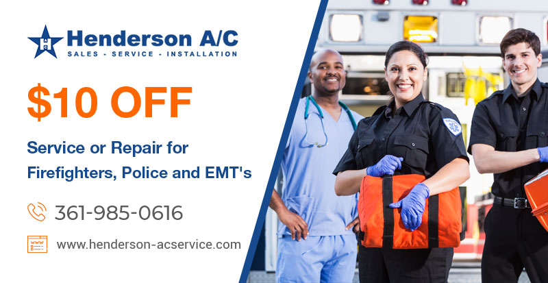 10% off Service or Repair for Firefighters, Police and EMT’s